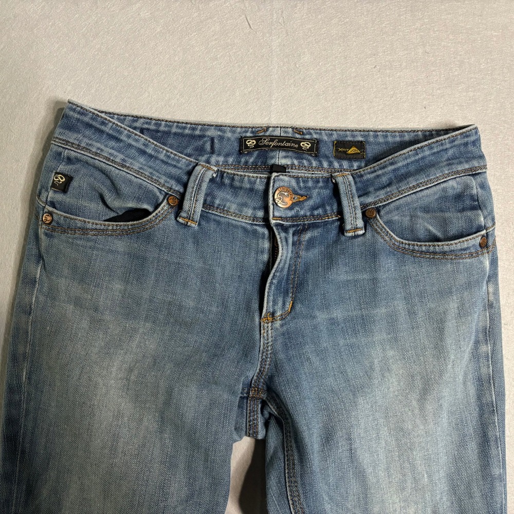 Serfontaine XFIT Bootcut Jeans Women's 28 Blue Made in California - Picture 5 of 16